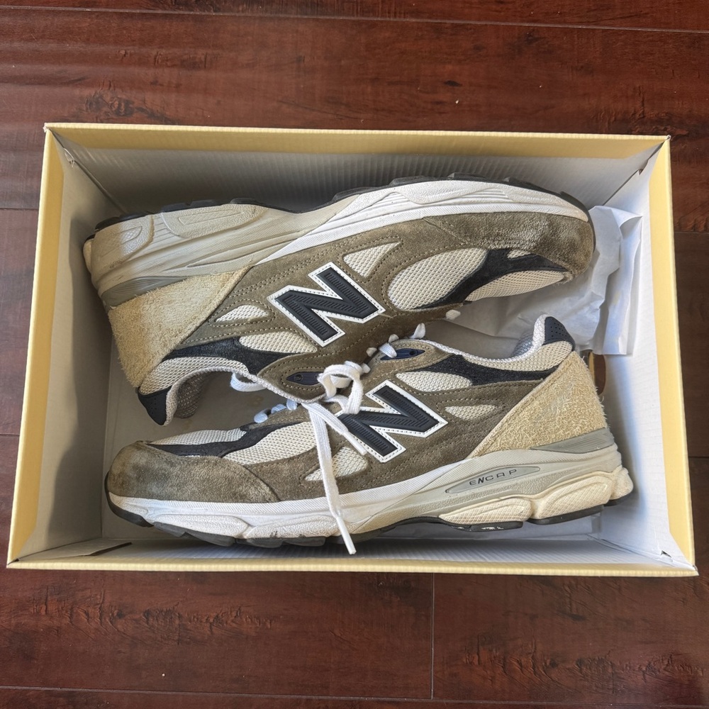 NEW BALANCE TEDDY SANTIS X 990V3 MADE IN USA 'OLIVE'